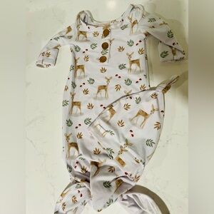 CADEN LANE Infant Knotted Gown- Finley’s Fawns